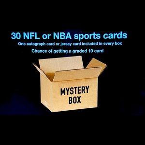 Mystery NFL or NBA card box